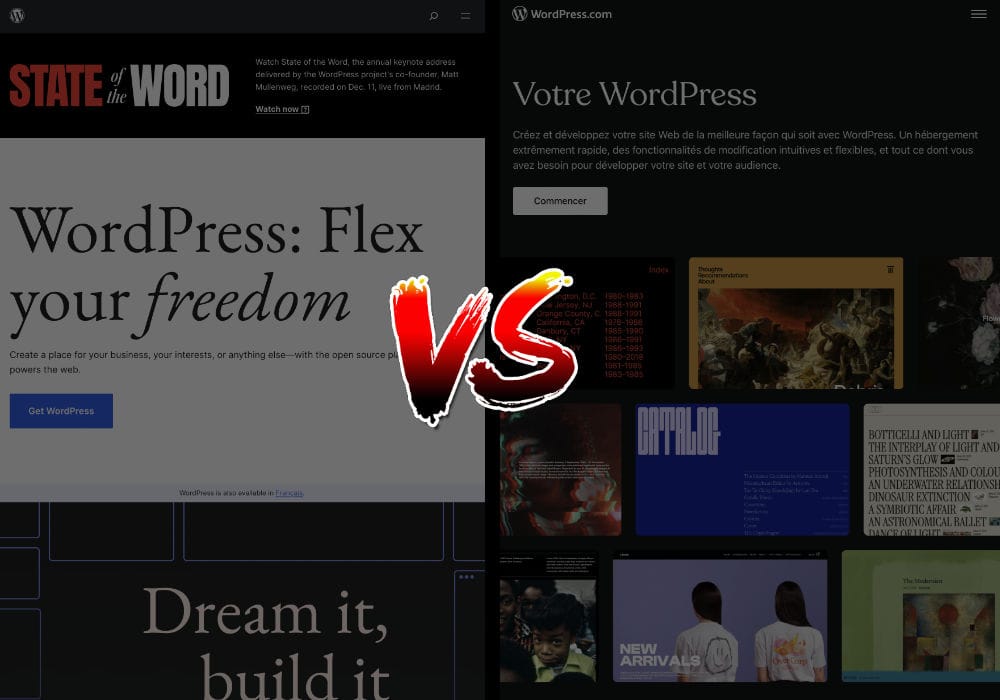 WordPress.org VS Wordpress.com